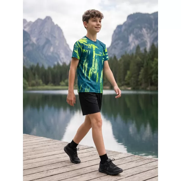  Tricou funcțional premium pentru copii ALTISPORT VOJ/ALK010TR01 KEROSEN/GALBEN 