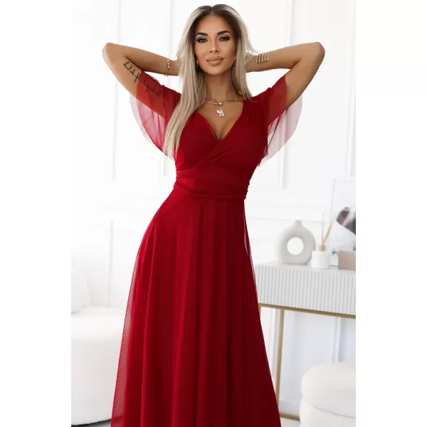  Rochie NUMOCO NASTIA 562-2 BURGUNDIA 