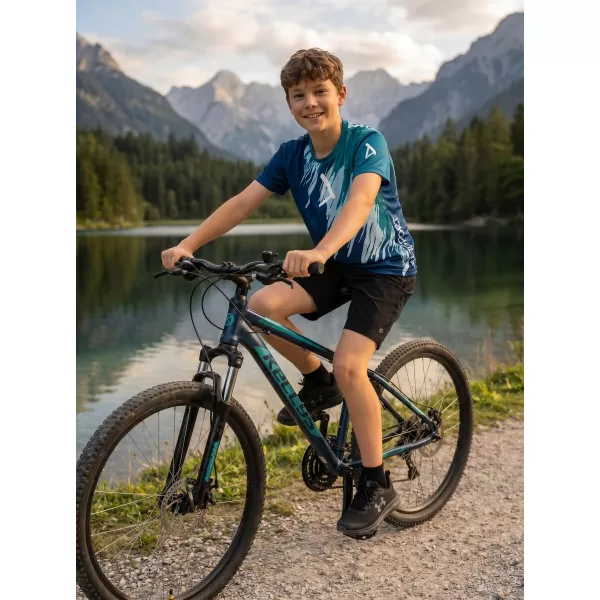  Tricou funcțional premium pentru copii ALTISPORT VOJ/ALK006TR01 KEROSEN/ALBASTRU 