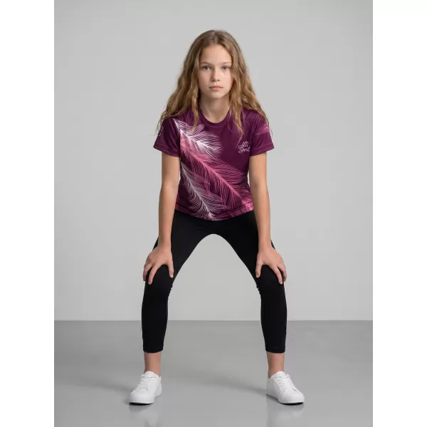  Tricou funcțional premium pentru copii ALTISPORT VOJ/ALK001TR01 FUCSIE 