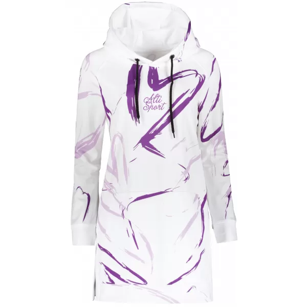  Hanorac prelungit funcțional pentru femei premium ALTISPORT VOJ/ALW049MI03 ALB/VIOLET 