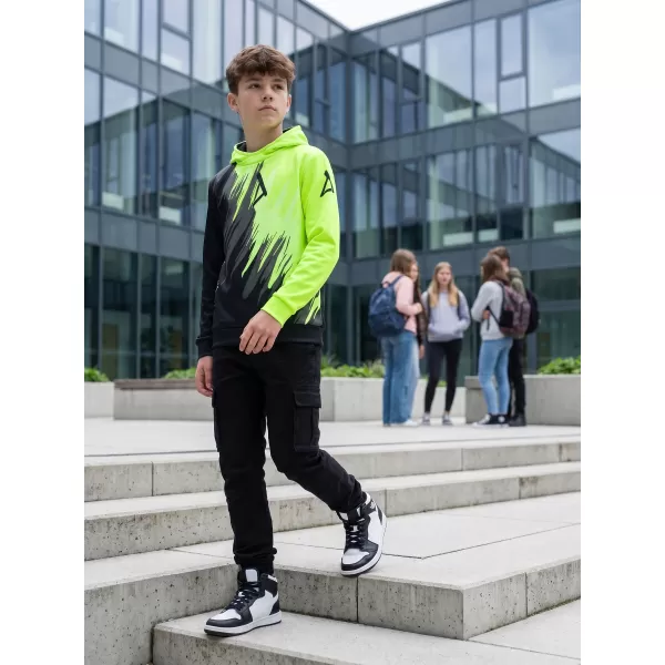  Hanorac funcțional premium pentru copii ALTISPORT VOJ/ALK006MI01 NEGRU SI GALBEN 