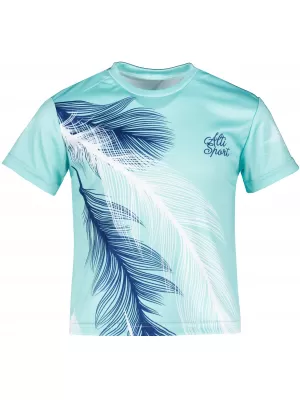 Tricou funcțional premium pentru copii ALTISPORT VOJ/ALK001TR01 ALBASTRU CA GHEATA