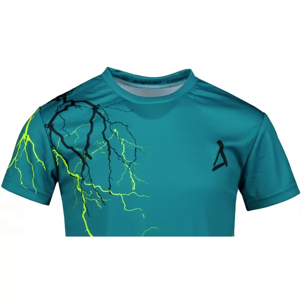  Tricou funcțional premium pentru copii ALTISPORT VOJ/ALK004TR01 KEROSEN/GALBEN 