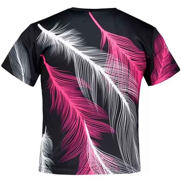 Tricou funcțional premium pentru copii ALTISPORT VOJ/ALK001TR01 NEGRU/ROZ 