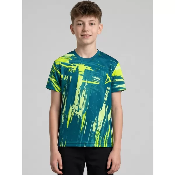  Tricou funcțional premium pentru copii ALTISPORT VOJ/ALK010TR01 KEROSEN/GALBEN 