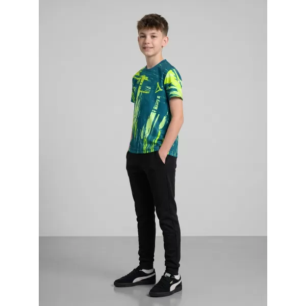  Tricou funcțional premium pentru copii ALTISPORT VOJ/ALK010TR01 KEROSEN/GALBEN 