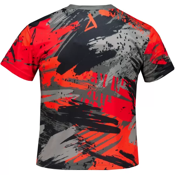  Tricou funcțional premium pentru copii ALTISPORT VOJ/ALK014TR01 NEGRU/ROSU 
