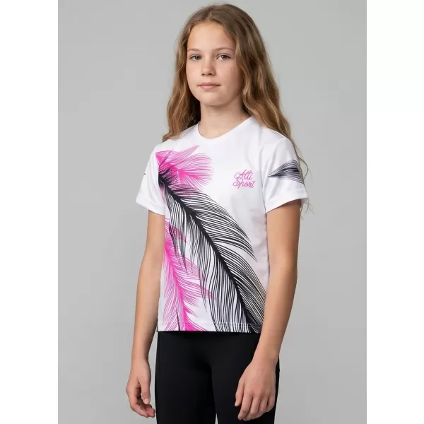  Tricou funcțional premium pentru copii ALTISPORT VOJ/ALK001TR01 ALB 