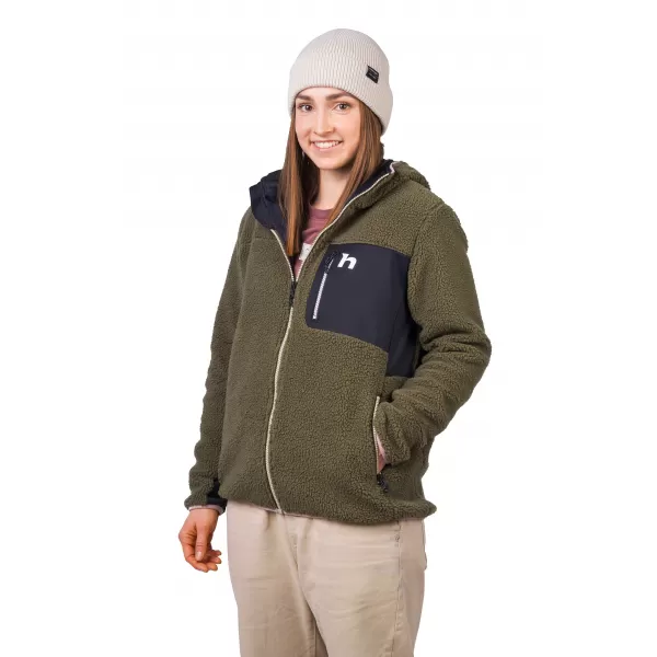  Hanorac de dama HANNAH KOALA HOODY VERDE IEDERA/ANTRACIT 