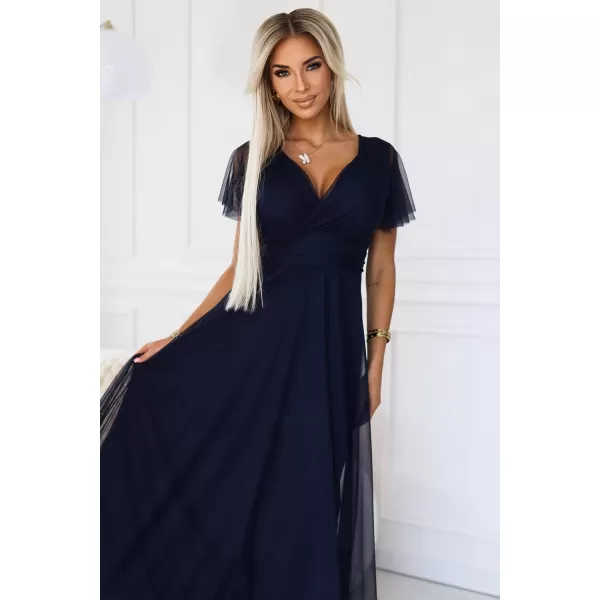  Rochie NUMOCO NASTIA 562-1 SEA -BLUE 