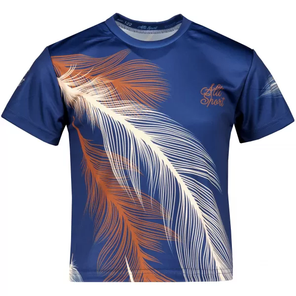  Tricou funcțional premium pentru copii ALTISPORT VOJ/ALK001TR01 BLEUMARIN/MARO 