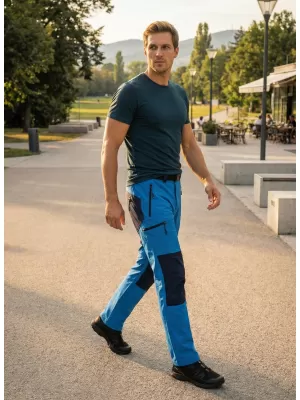 Pantaloni pentru bărbați ALTISPORT NoPrint NP/ALM6021NJ ALBASTRU STRĂLUCITOR/BLEUMARIN