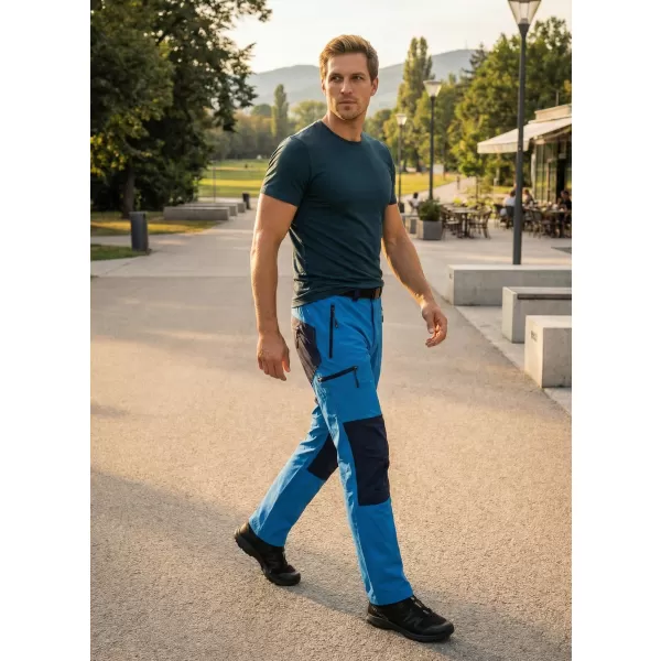  Pantaloni pentru bărbați ALTISPORT NoPrint NP/ALM6021NJ ALBASTRU STRĂLUCITOR/BLEUMARIN 
