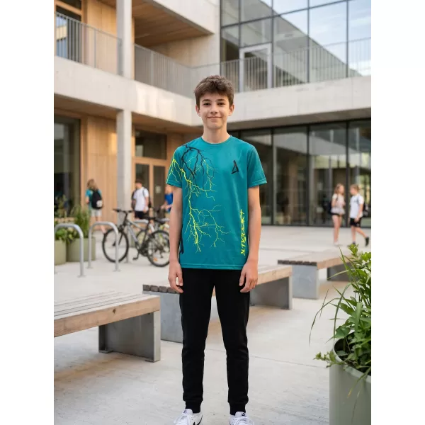  Tricou funcțional premium pentru copii ALTISPORT VOJ/ALK004TR01 KEROSEN/GALBEN 