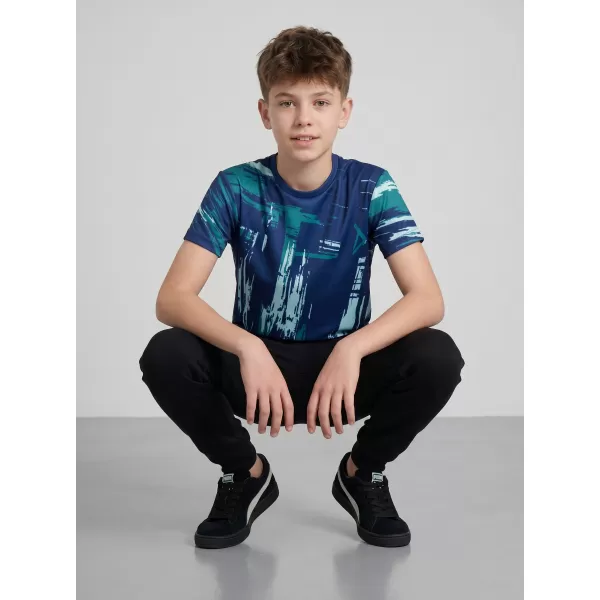  Tricou funcțional premium pentru copii ALTISPORT VOJ/ALK010TR01 KEROSEN/ALBASTRU 