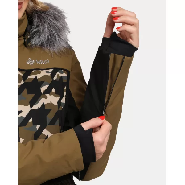  Jachetă de schi pentru femei KILPI CLAIR-W WL0107KI KAKI 