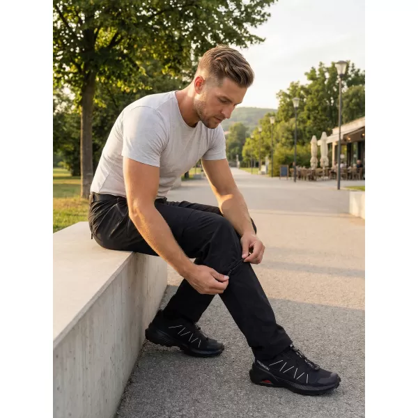  Pantaloni/short pentru bărbați ALTISPORT NoPrint NP/ALM2021NJ NEGRU 