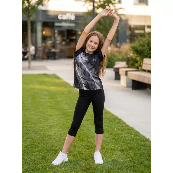  Tricou funcțional premium pentru copii ALTISPORT VOJ/ALK001TR01 NEGRU/GRI 