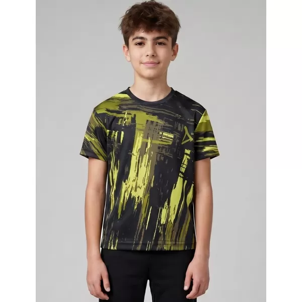  Tricou funcțional premium pentru copii ALTISPORT VOJ/ALK010TR01 NEGRU/ARMATĂ 