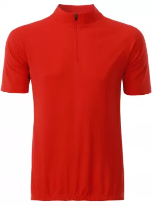 Tricou de ciclism pentru bărbați ALTISPORT NoPrint NP/ALM215NJ PORTOCALIU STRĂLUCITOR