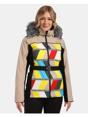 Jachetă de schi pentru femei KILPI CLAIR-W WL0107KI BEJ