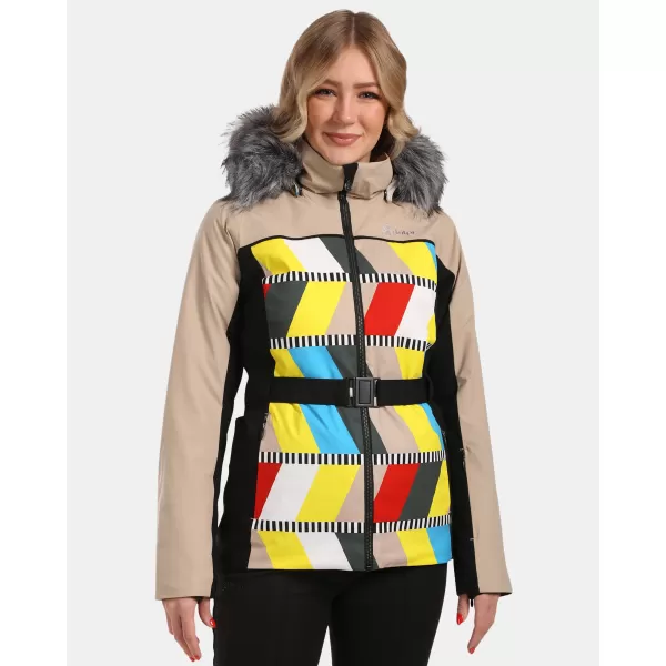  Jachetă de schi pentru femei KILPI CLAIR-W WL0107KI BEJ 