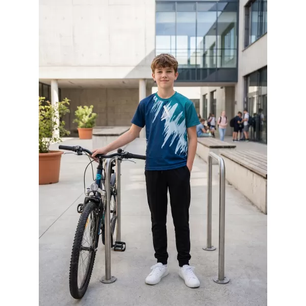  Tricou funcțional premium pentru copii ALTISPORT VOJ/ALK006TR01 KEROSEN/ALBASTRU 