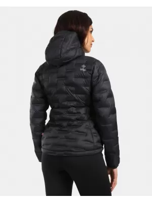 Jachetă de puf pentru femei KILPI ALBERTA-W WL0115KI NEGRU