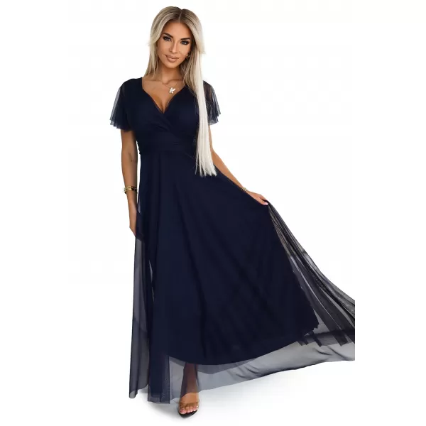  Rochie NUMOCO NASTIA 562-1 SEA -BLUE 