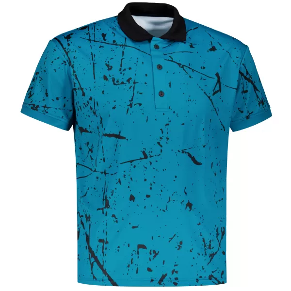  Tricou funcțional pentru bărbați cu guler premium ALTISPORT VOJ/ALM034TR05 SMARALD 