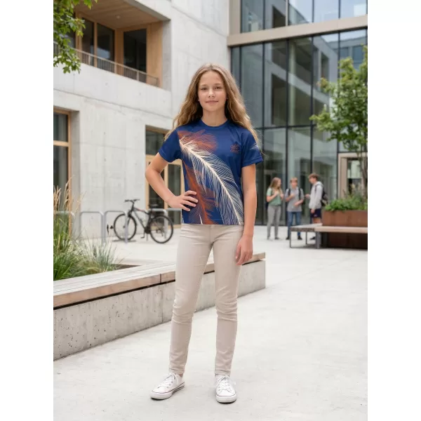  Tricou funcțional premium pentru copii ALTISPORT VOJ/ALK001TR01 BLEUMARIN/MARO 