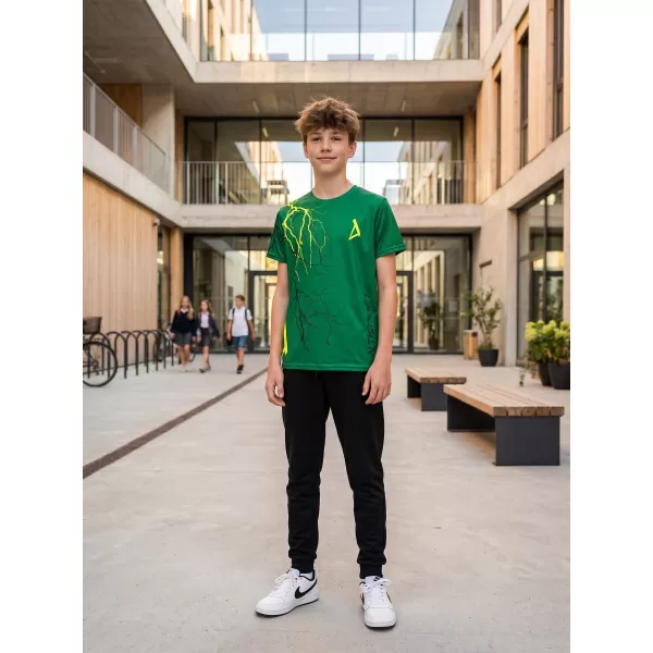  Tricou funcțional premium pentru copii ALTISPORT VOJ/ALK004TR01 VERDE STICLA 