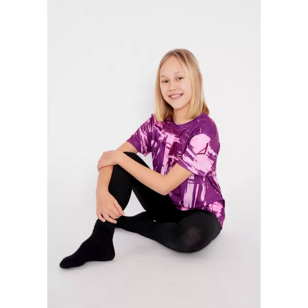  Tricou funcțional premium pentru copii ALTISPORT VOJ/ALK010TR01 VIOLET 