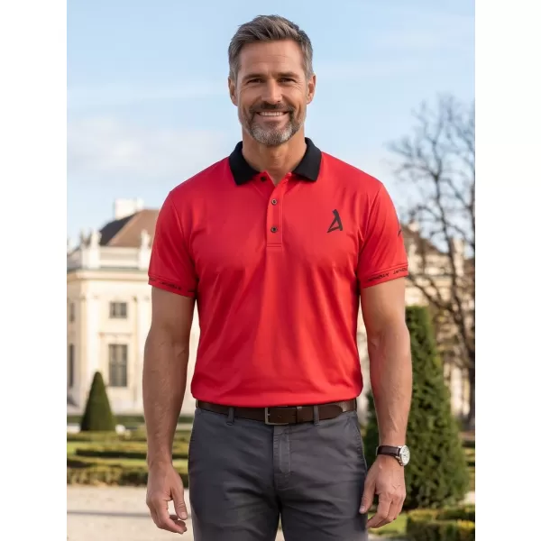  Tricou funcțional pentru bărbați cu guler premium ALTISPORT VOJ/ALM000TR05 ROŞU 