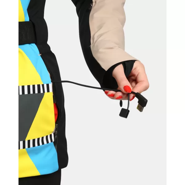  Jachetă de schi pentru femei KILPI CLAIR-W WL0107KI BEJ 