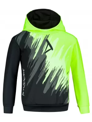 Hanorac funcțional premium pentru copii ALTISPORT VOJ/ALK006MI01 NEGRU SI GALBEN