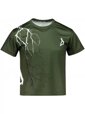 Tricou funcțional premium pentru copii ALTISPORT VOJ/ALK004TR01 MĂSLINE