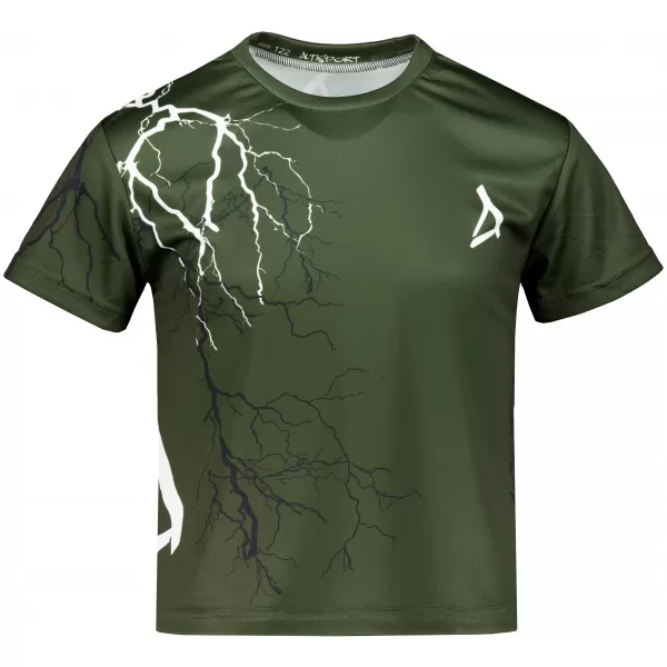  Tricou funcțional premium pentru copii ALTISPORT VOJ/ALK004TR01 MĂSLINE 
