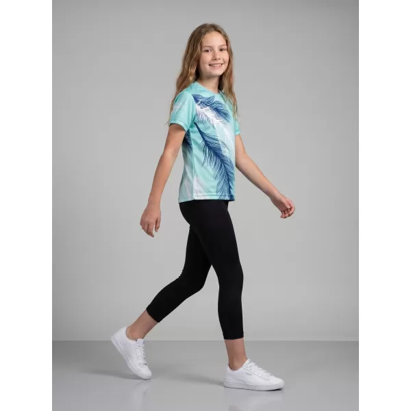  Tricou funcțional premium pentru copii ALTISPORT VOJ/ALK001TR01 ALBASTRU CA GHEATA 
