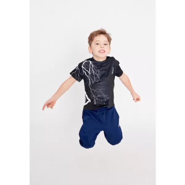  Tricou funcțional premium pentru copii ALTISPORT VOJ/ALK004TR01 ALB-NEGRU 