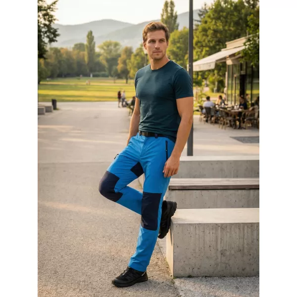  Pantaloni pentru bărbați ALTISPORT NoPrint NP/ALM6021NJ ALBASTRU STRĂLUCITOR/BLEUMARIN 