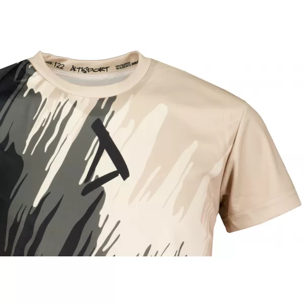  Tricou funcțional premium pentru copii ALTISPORT VOJ/ALK006TR01 NEGRU/MARO 