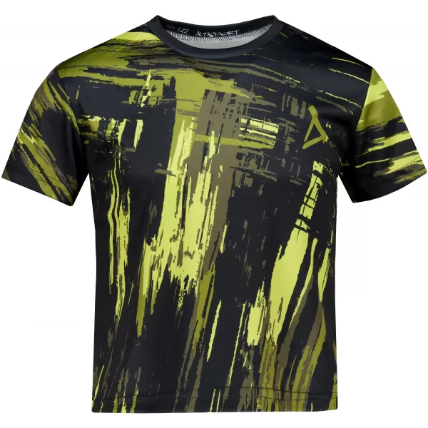  Tricou funcțional premium pentru copii ALTISPORT VOJ/ALK010TR01 NEGRU/ARMATĂ 