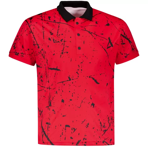  Tricou funcțional pentru bărbați cu guler premium ALTISPORT VOJ/ALM034TR05 ROŞU 