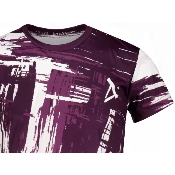  Tricou funcțional premium pentru copii ALTISPORT VOJ/ALK010TR01 VIOLET/ALB 