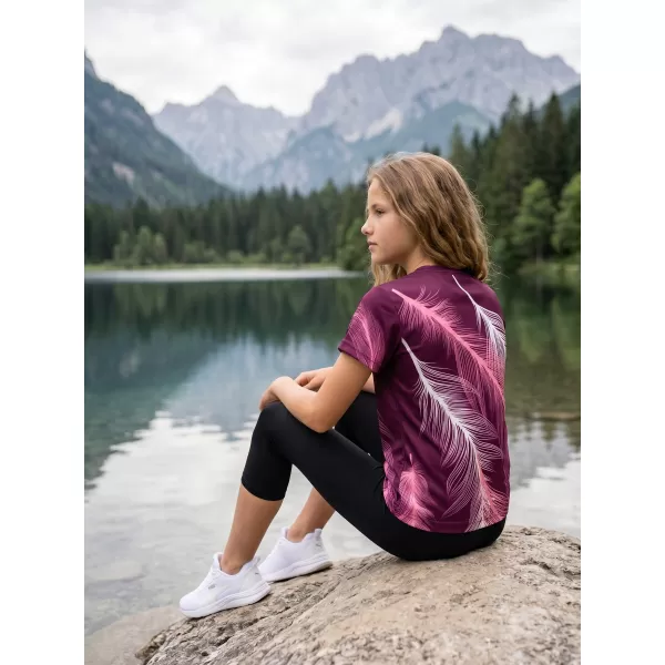  Tricou funcțional premium pentru copii ALTISPORT VOJ/ALK001TR01 FUCSIE 