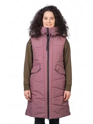 Vesta de dama HANNAH ELA TRANDAFIR TAUPE