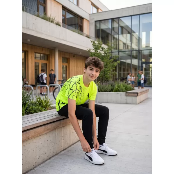  Tricou funcțional premium pentru copii ALTISPORT VOJ/ALK004TR01 GALBEN NEON 