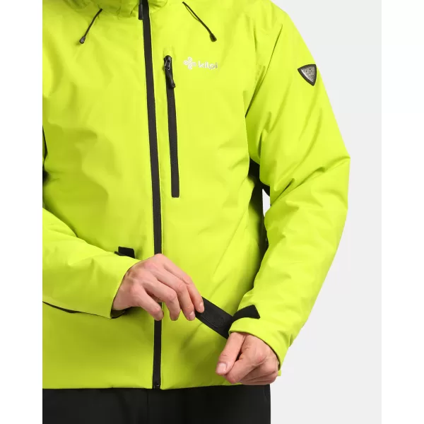  Jachetă de schi pentru bărbați KILPI TAMPA-M WM0112KI VERDE DESCHIS 